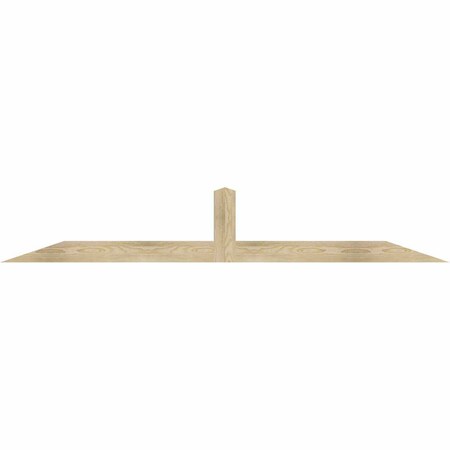 Ekena Millwork Portland Rough Sawn Timber Gable Bracket, Douglas Fir, 84"W x 14"H x 2"D x 4"F, 4/12 Pitch GBW084X14X0204POR00RDF